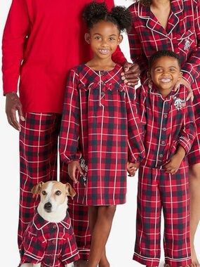 🎄Disney store Minnie Mouse plaid flannel nightgown size 9/10 EUC!